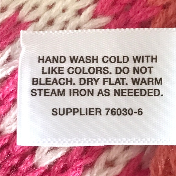 Mixit Fair Isle Pattern Scarf Hat Gloves Pink Gold Grey White - Picture 10 of 13